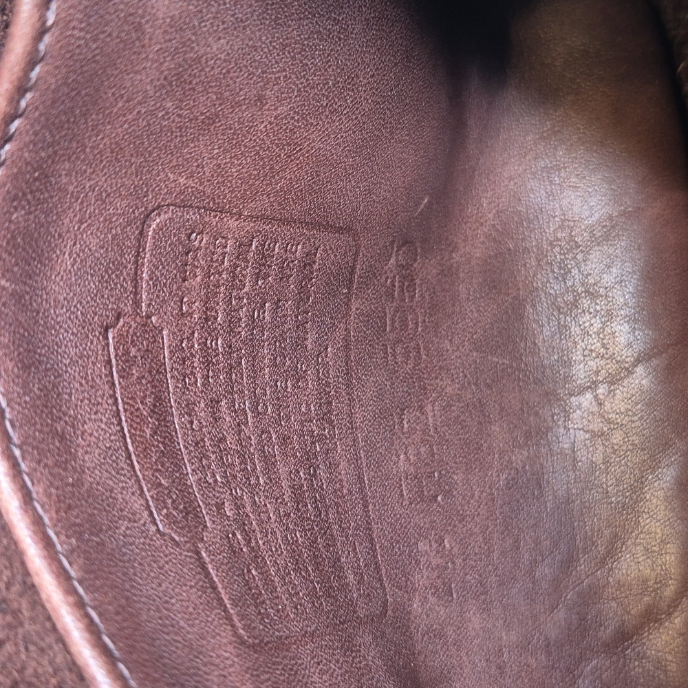 Coach Janice Legacy Dark Brown Leather Shoulder Bag 9950 - Picture 15 of 17